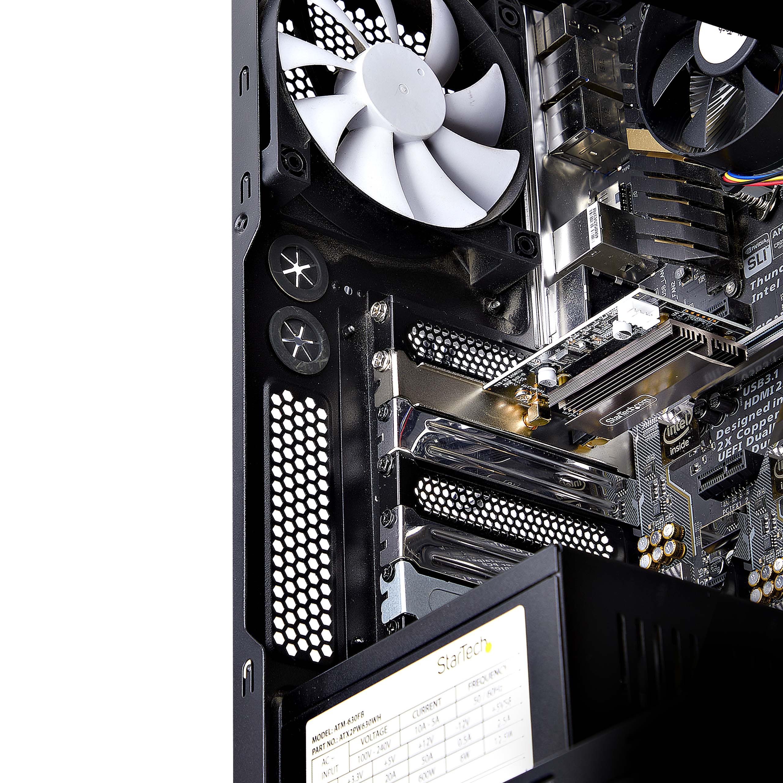 StarTech.COM Carte réseau Wi-FI 6E PCIe, Bluetooth 5.3, Base d'antenne magnétique, Triple Bande 802.11ax, AX5400 NIC, Windows/Linux