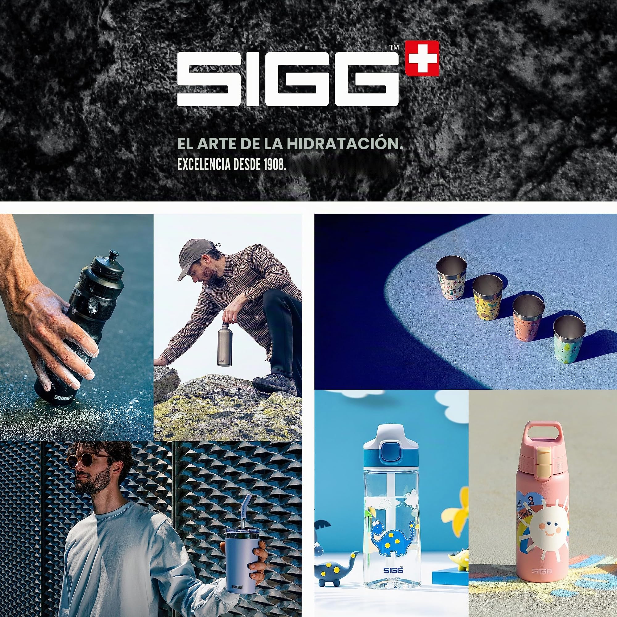 SIGG - Botella de Agua Aislada para Niños - Shield One Therm- A Prueba de Fugas - Apta para Lavavajillas - Libre de BPA - Acero Inoxidable 90% Reciclado - 0,5L