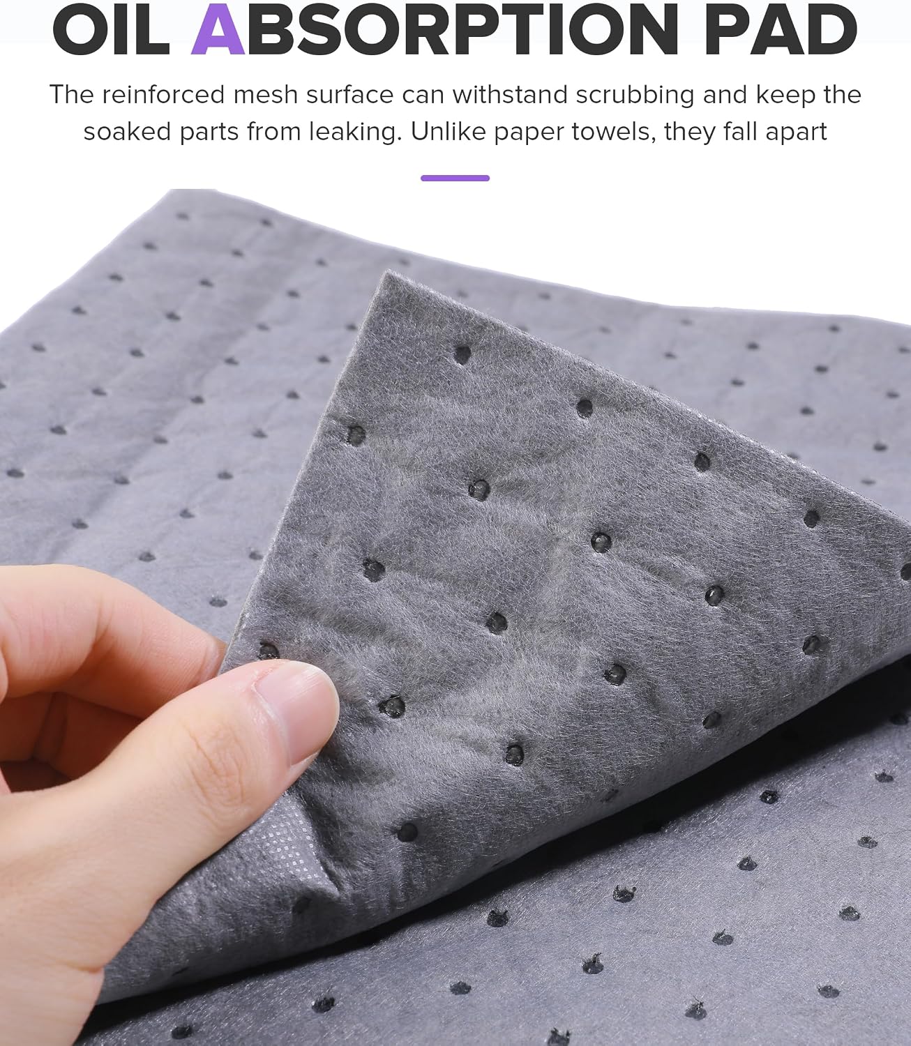 30PCS Absorbent Pads,Car Accessories Oil Cleanup Absorbers,Automotive Spill Mat for Absorbing Protecting,Drip and Spill Pads for Garage,Used for Oil,Water,General Wet Spill Cleanup