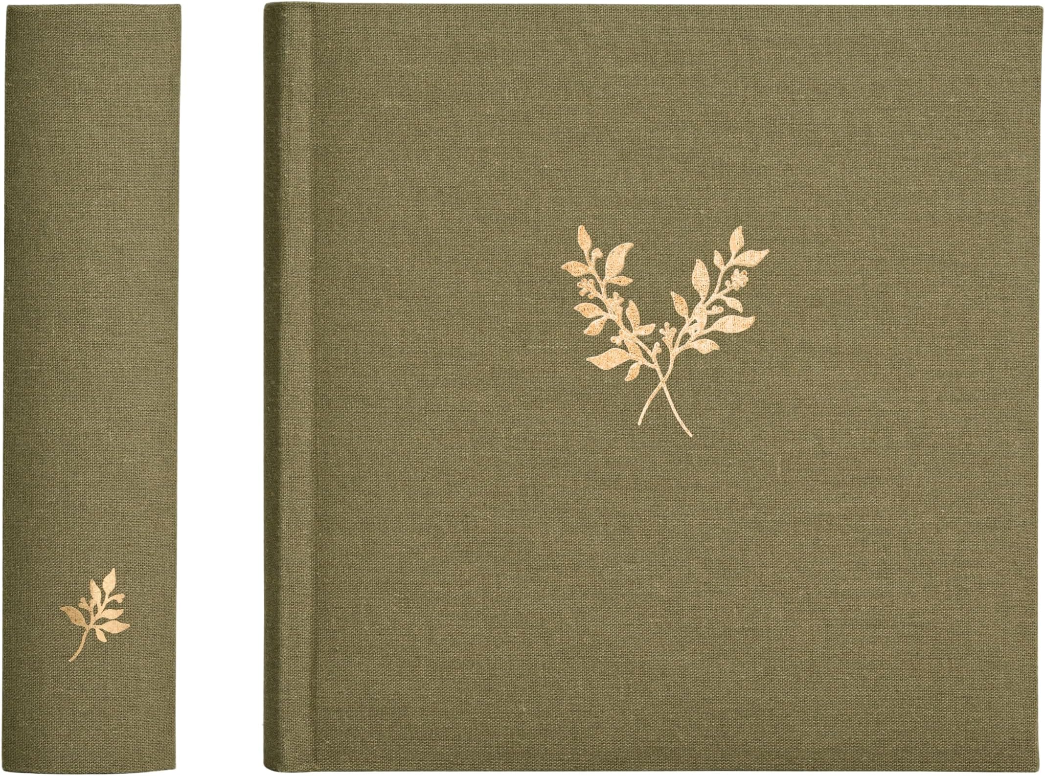 Elegant Linen Photo Album - 200 Acid-Free Pockets for 4x6 Pics - Perfect for Weddings & Gifts