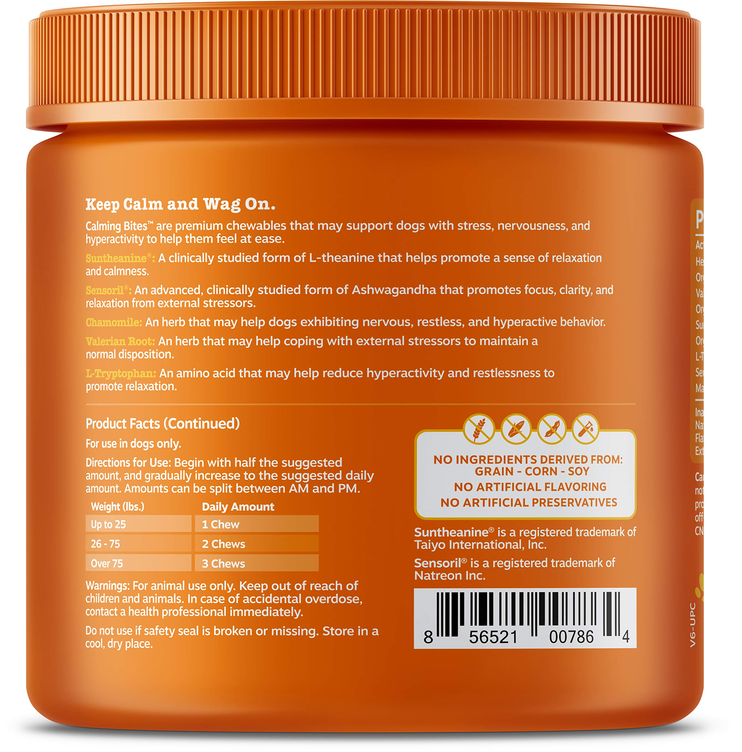 calming bites zesty paws