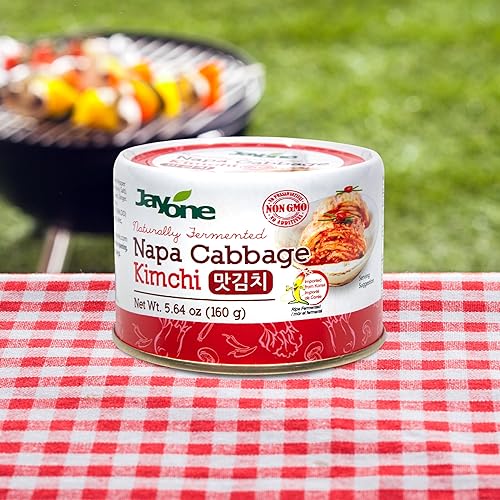 Miniatura 8 de Korean Canned Kimchi, Napa Cabbage Kimchi, Naturally Fermented, Non-GMO, No preservatives, No additives- (5.64oz x 4)
