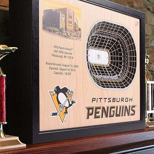 Miniatura 8 de YouTheFan Arte de pared NHL de 25 capas con vistas al estadio