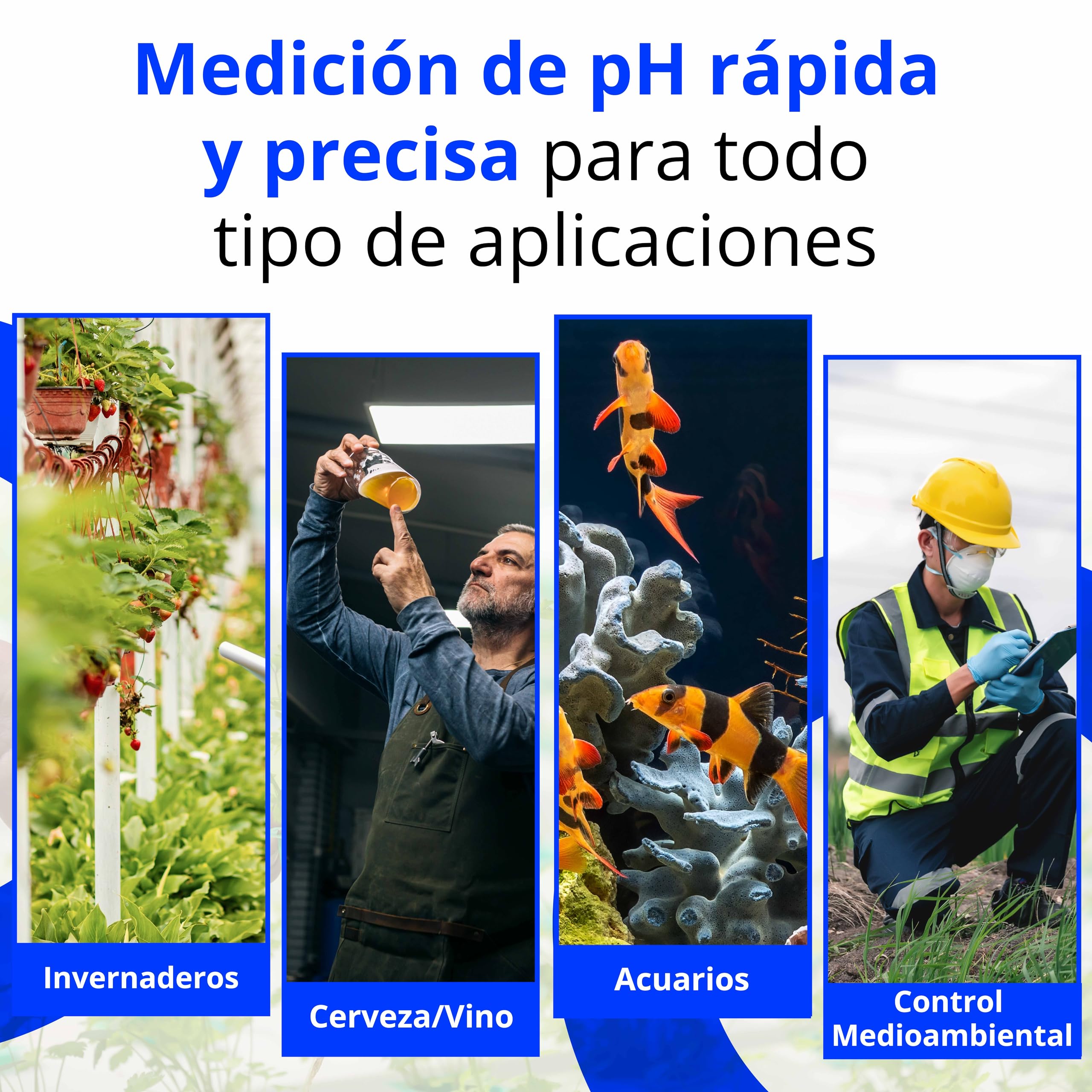 Bluelab PENPH pH Pen - medidor digital para agua - 100% resistente al agua, fácil calibración, sonda de doble conexión: más precisión y mayor duración