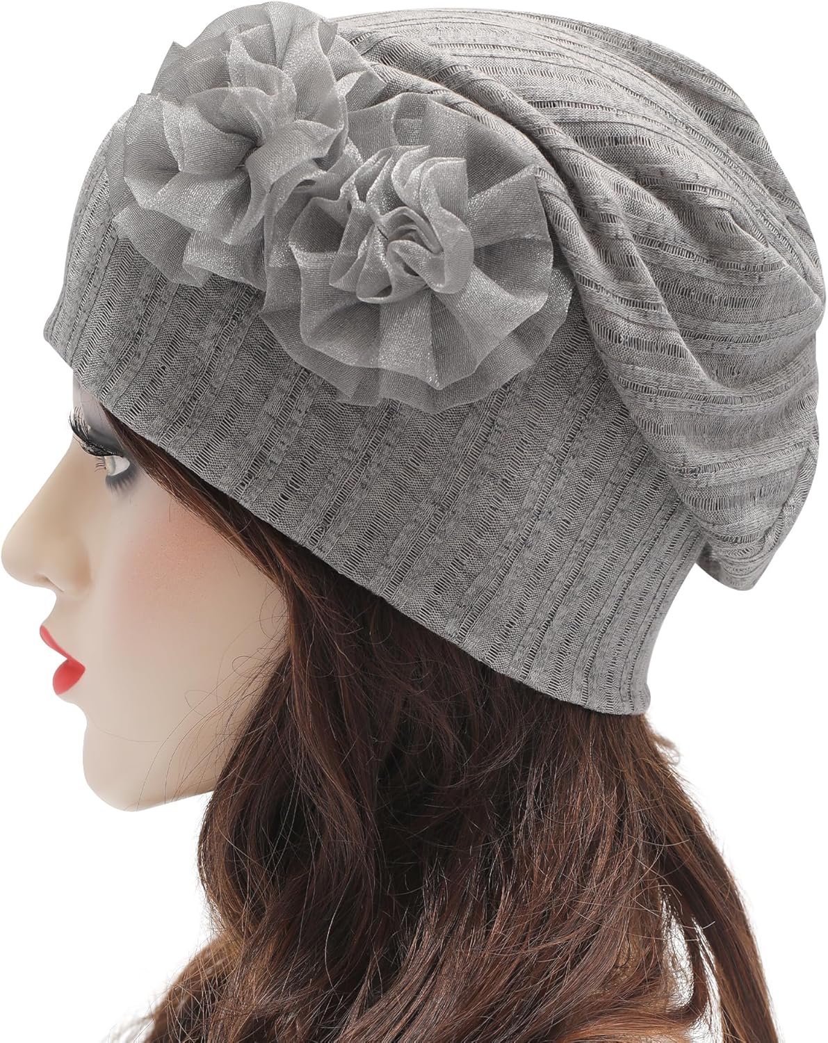 ZLYC Women Lightweight Slouchy Beanie Hat Thin Knit Skull Cap Summer Chemo Headwear - Image 9