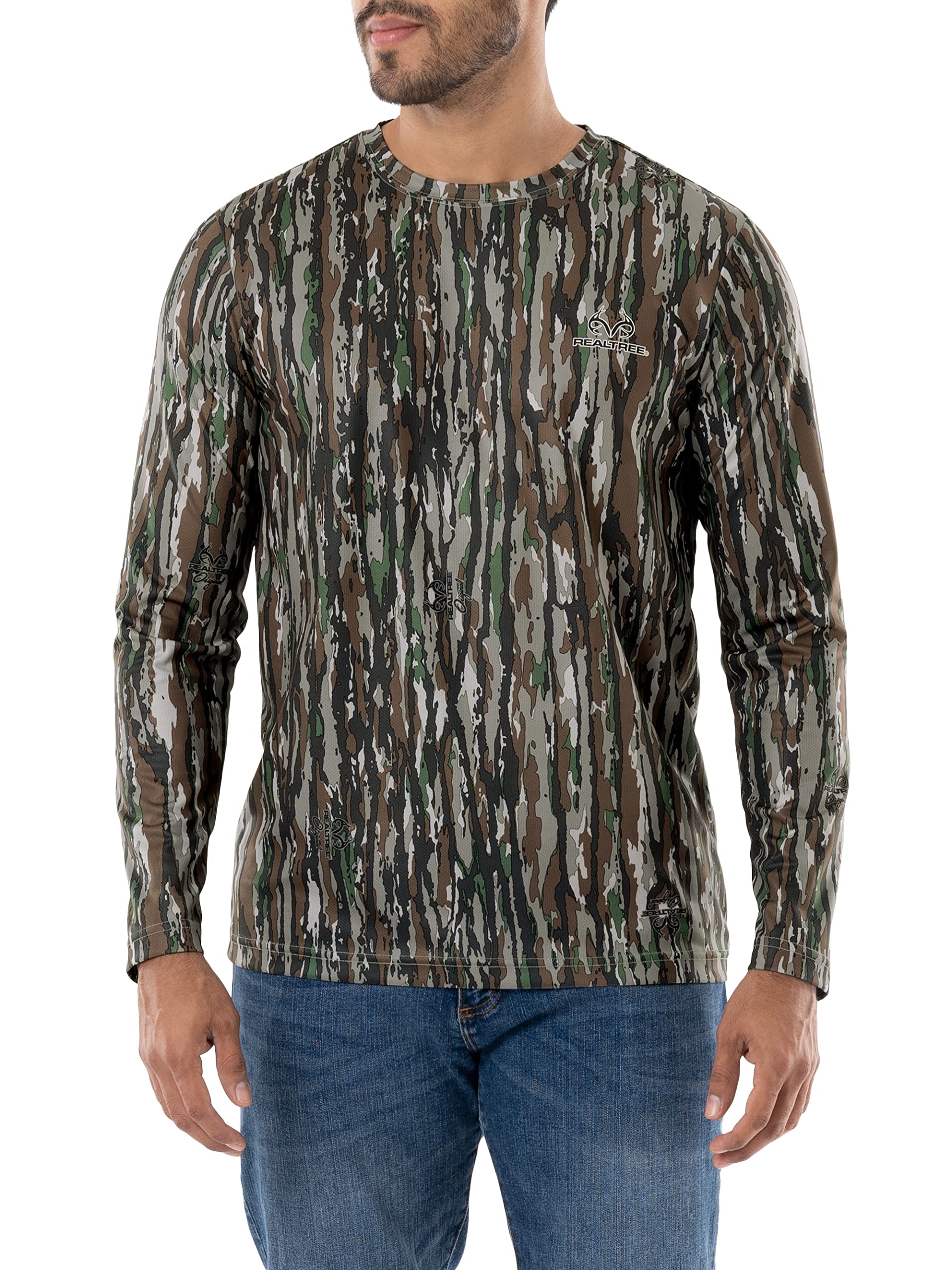 Realtree Herren-T-Shirts, langärmelig, 2 Stück