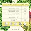 Sereniseed Certified Organic Leafy Greens Lettuce Seeds Collection (10-Pack) – 100% Non GMO, Open Pollinated – Grow Guide #2