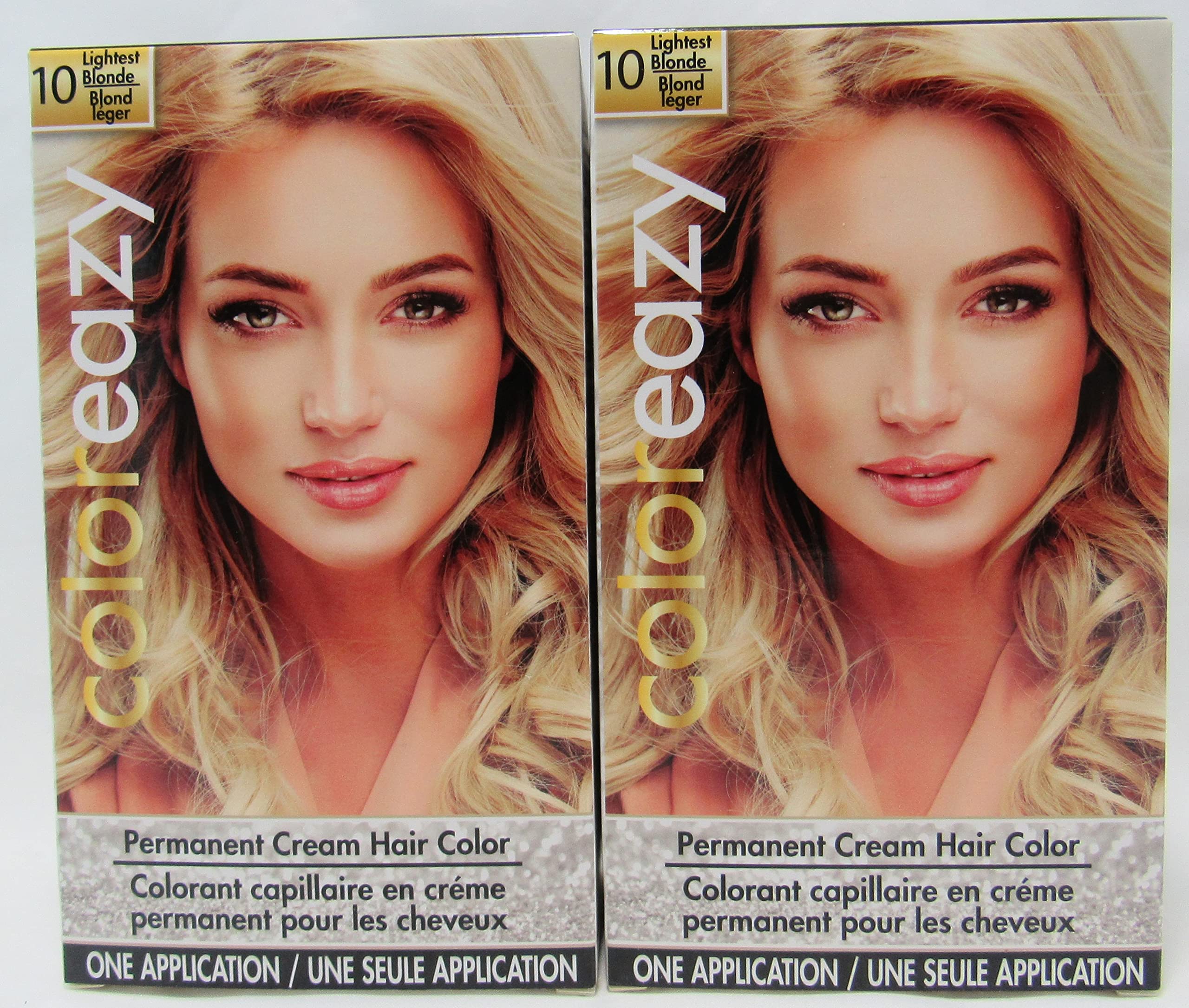 Coloreazy Permanent Cream Hair Color (Lightest Blonde) 2 Pack by Color Eazy