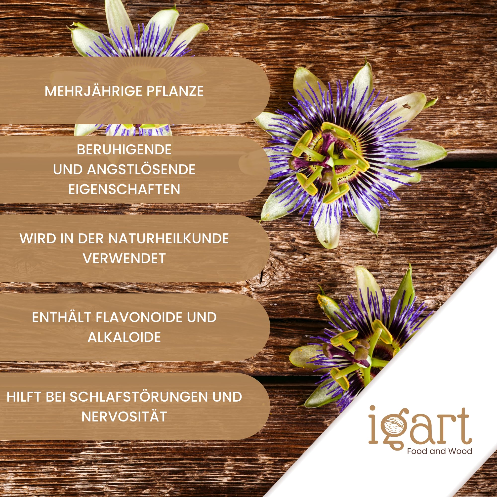 Igart Erba del fiore della passione 500g, Tè di Passiflora, Passiflora Incarnata