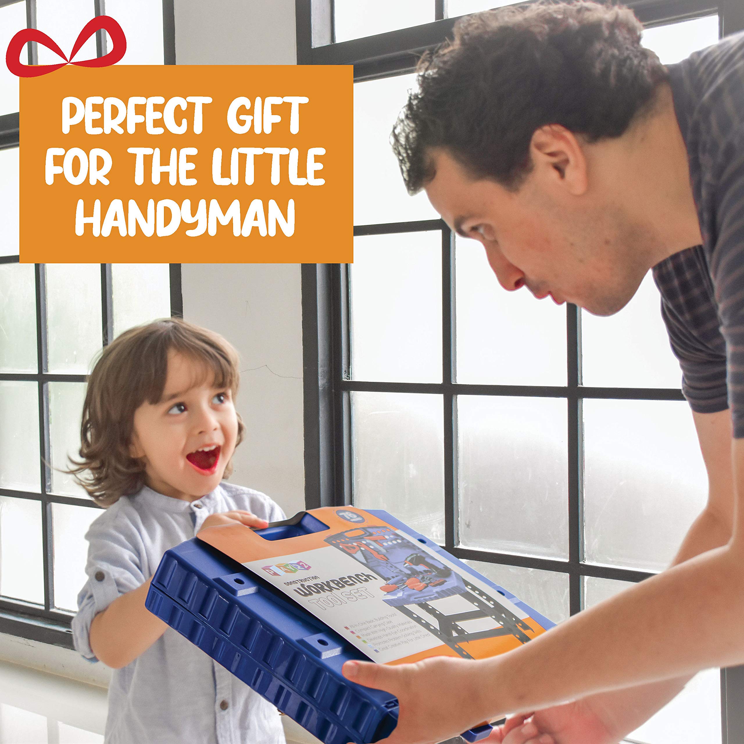 Play22 Kids Tool Workbench 76 Set Kids Tool Set with Electronic Play