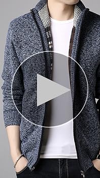 [エアバイ] 裏起毛 スタンドネック フルジップ ブルゾン アウター カジュアル 防寒 秋 冬 メンズ ニットカーデ?