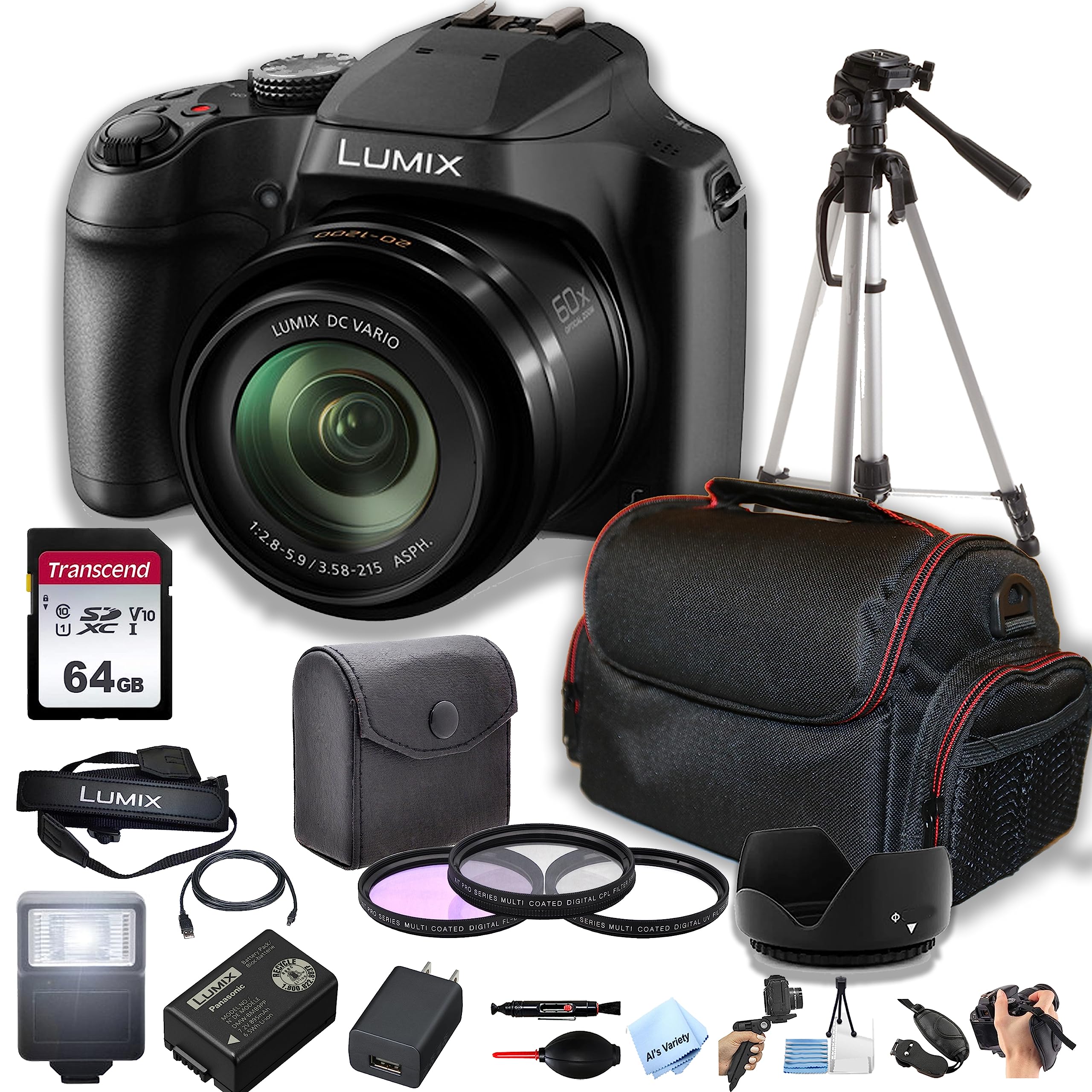 Panasonic Lumix Fz80 4k Digital Camera 18 Megapixel Video