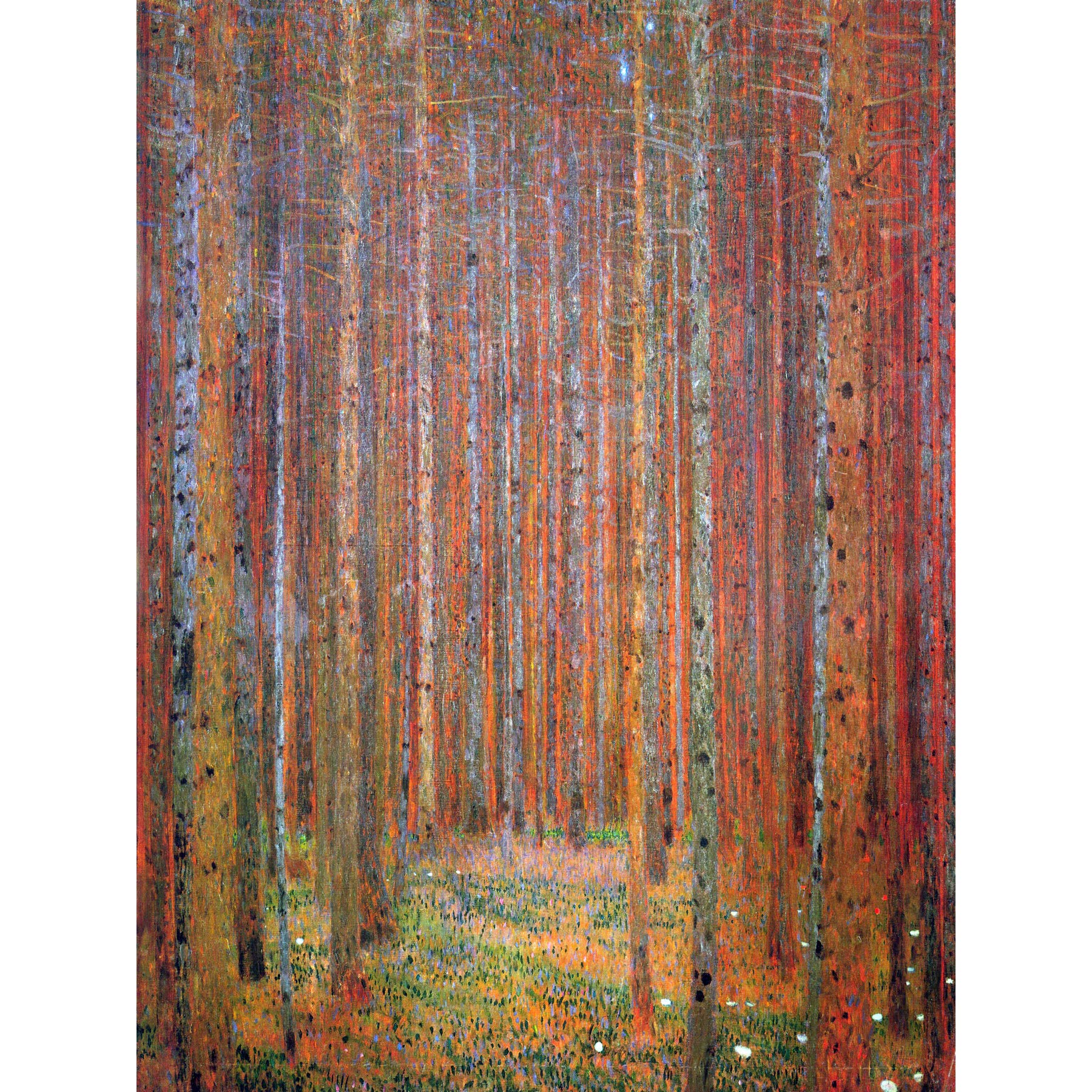 Wee Blue Coo Unframed Paper 18X24 Klimt Tannenwald I Fir Forest Large Wall Art Poster Print Thick Paper 18X24 Inch