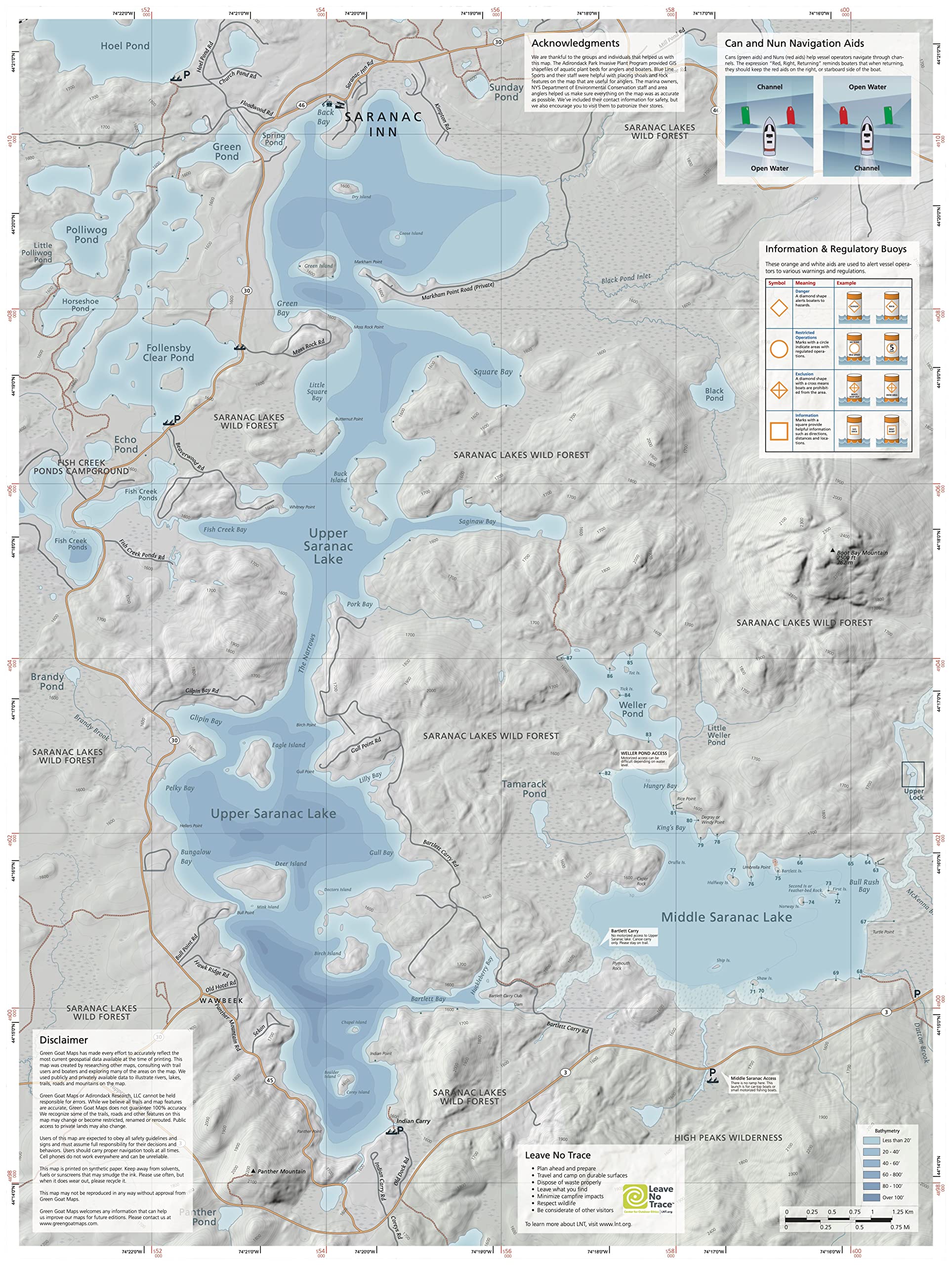 Upper Saranac Lake, Choose Your Custom Design, custom wood map, Lake