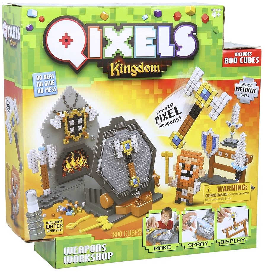 Amazon.com: Qixels S3 Kingdom Weapons Workshop : Toys & Games