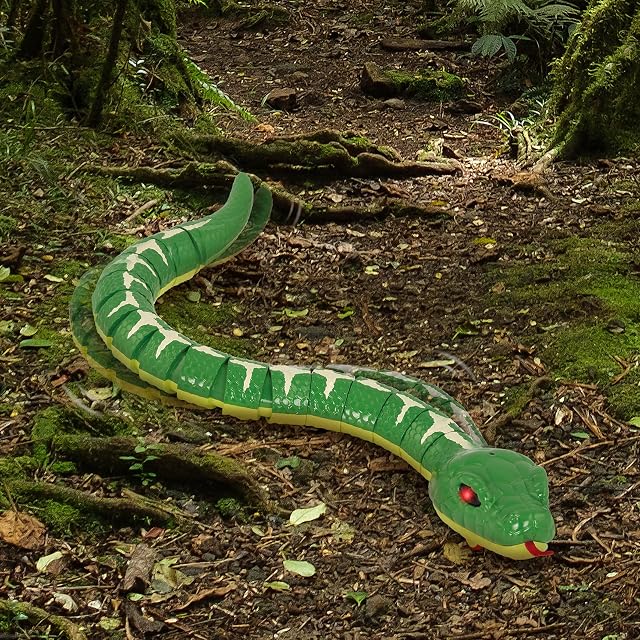 Foto 6 de 6 de Terra by Battat, Serpiente teledirigida Boa Esmeralda con Luces