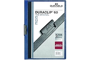 Durable Report Cover with DURACLIP, Letter-Size, Holds Up to 60 Pages, CL/DB,...