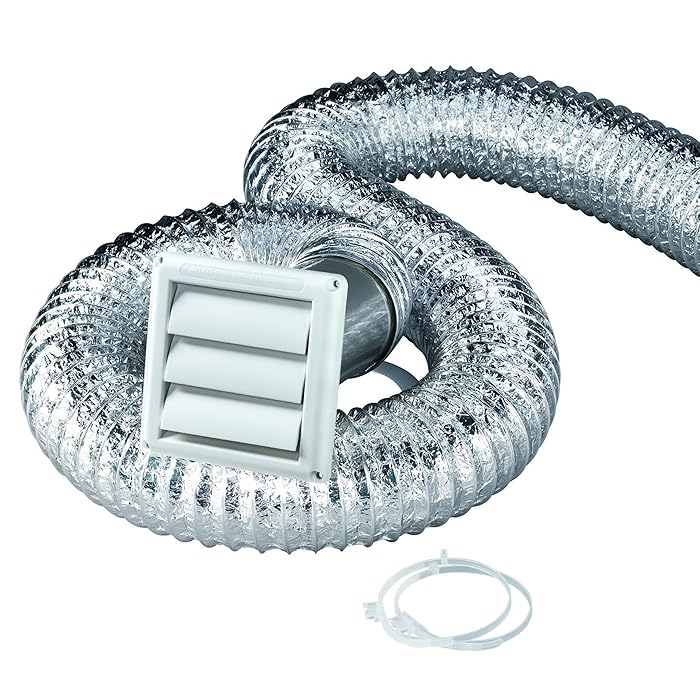 Buy Deflecto Clothes Dryer Vent Kit; Flexible Transition Duct, Louvered