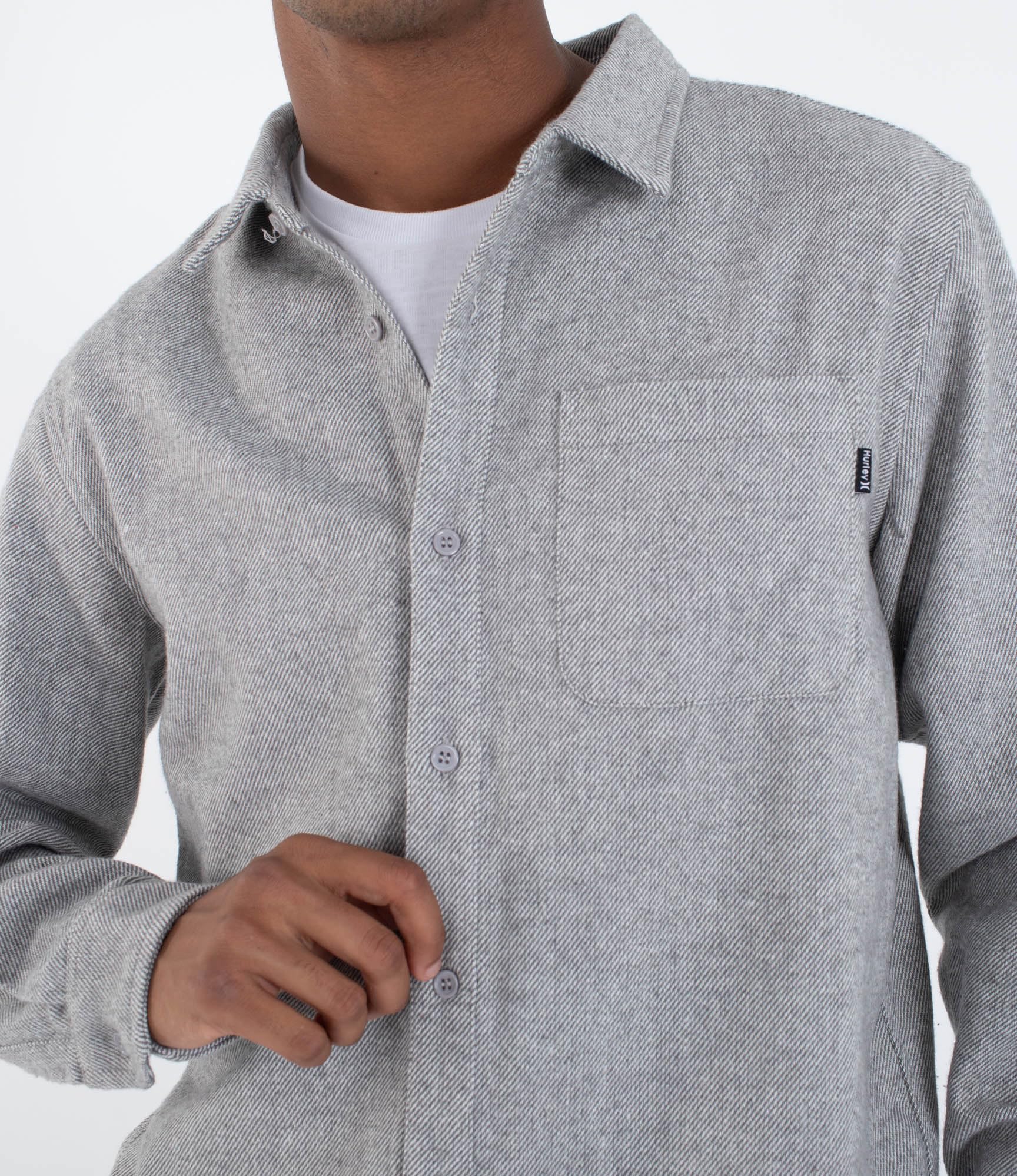 Hurley Long Sleeve Shirt Men - Axe Flannel Chemise Homme