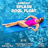 Vista 2 de TRC Recreation Foam Swimming Pool Float, Floating Water Lounger, Splash 1.25