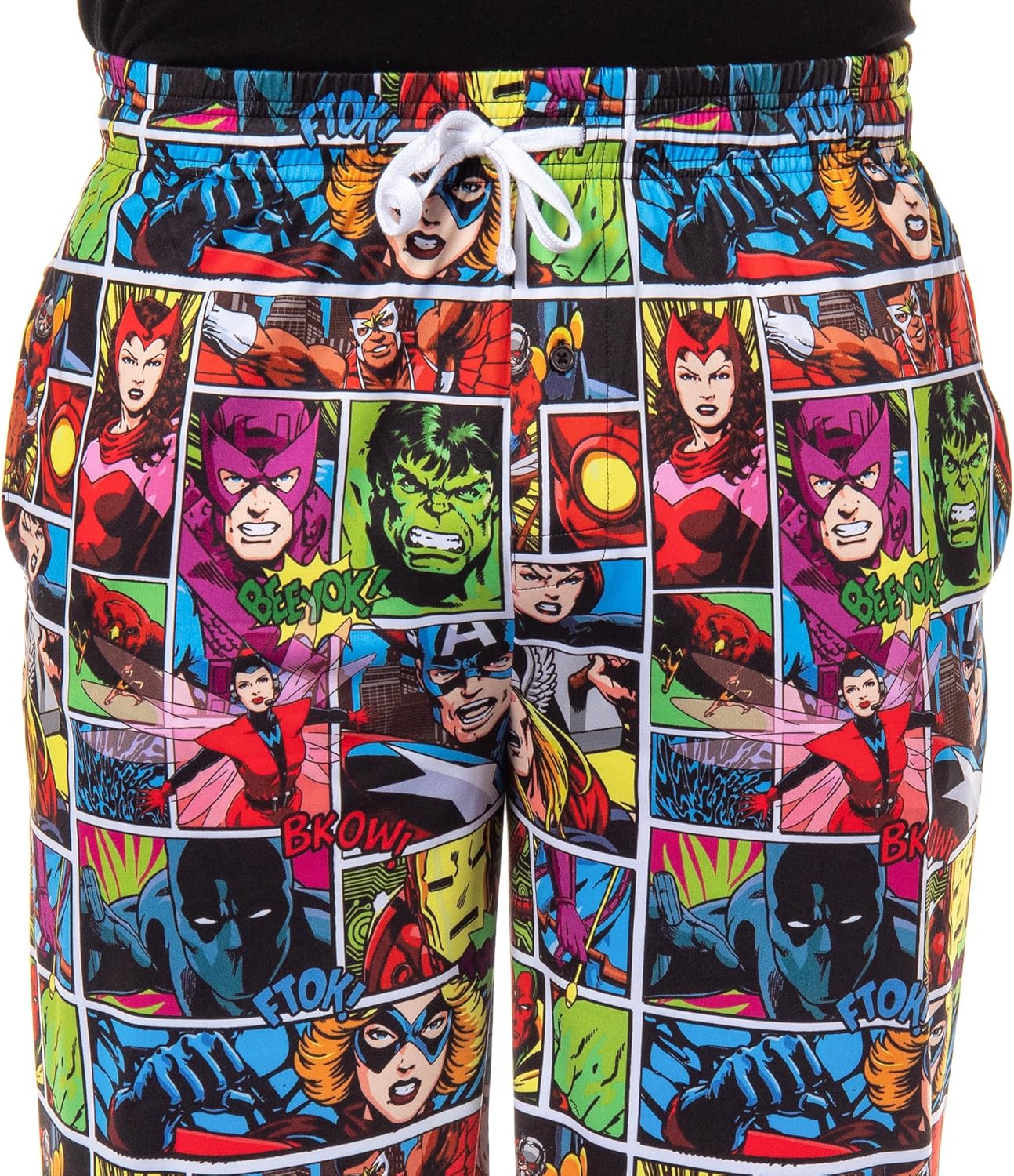 Marvel Comics Men's Superhero Character Sleep Adult Lounge Pajama Pants - Image 3