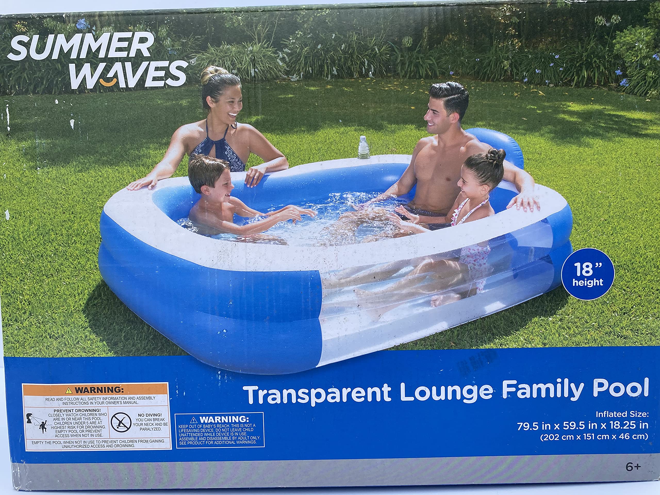 Summer Waves Transparent Lounge Family 