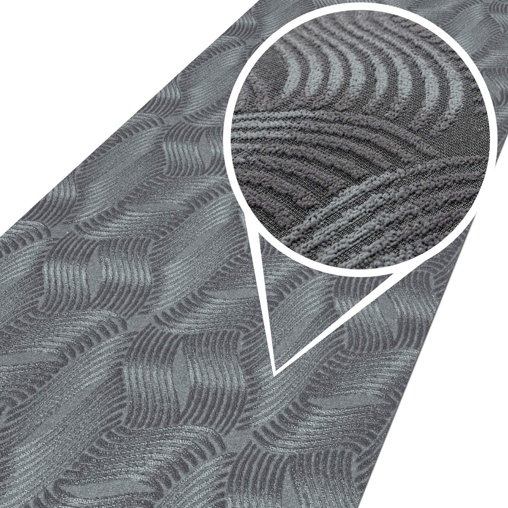 Tapis de couloir grand format 100 x 300 cm Anton Julianna gris pour cuisine