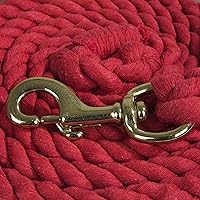 Vista 4 de Intrepid International Horse Tack - Cuerda de algodón resistente para caballos, con cierre de gatillo de latón duradero, se fija al cabestro