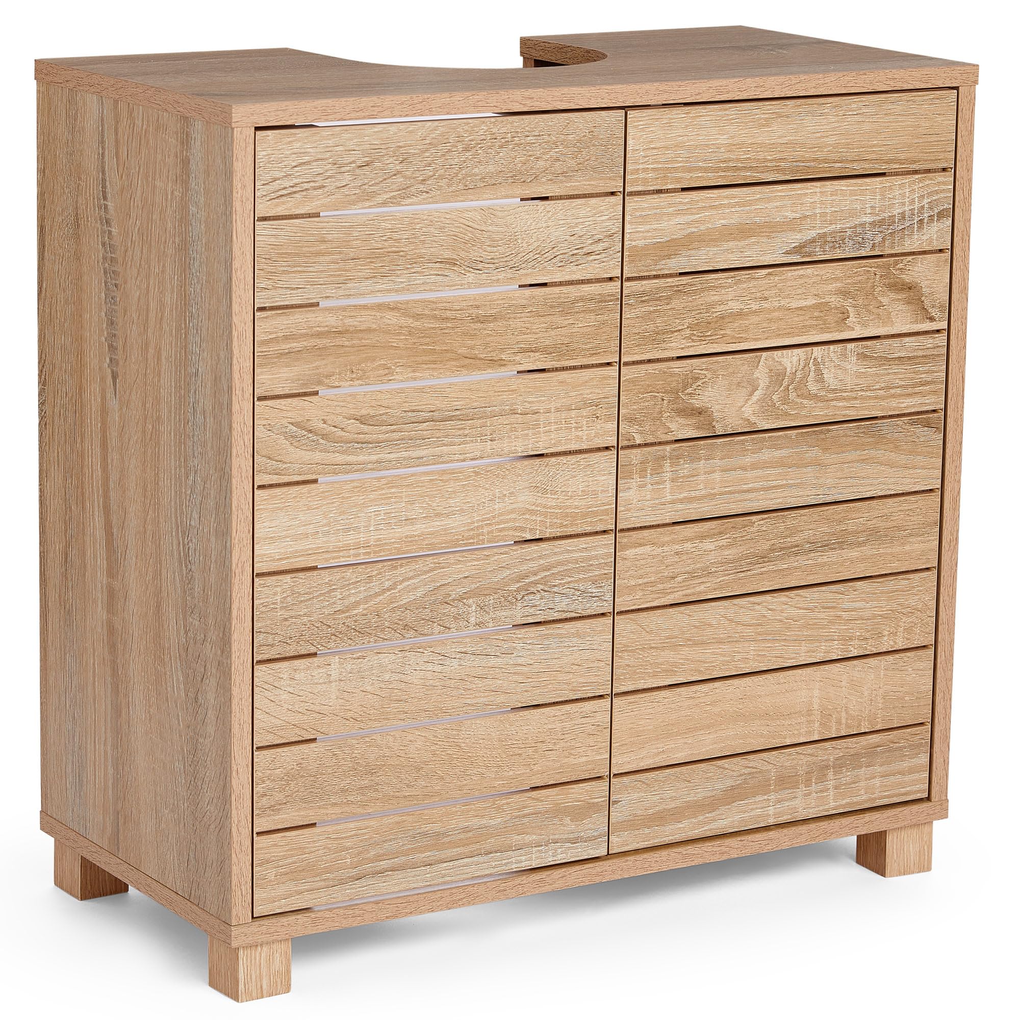 Buy VonHaus Under Sink Bathroom Oak Wood Effect Under Sink