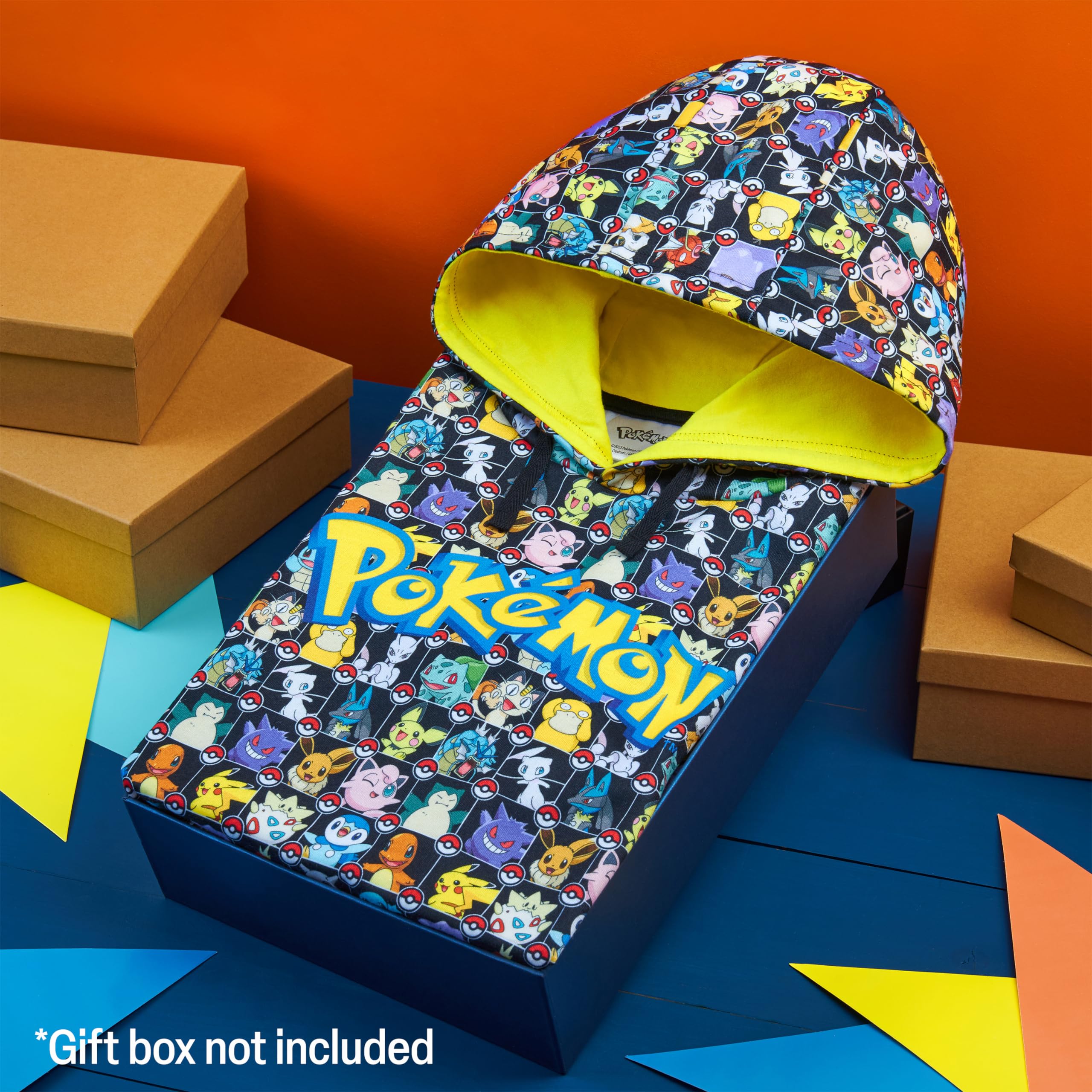 Pokémon Felpa Bambino - Felpa Ragazzo 4-15 Anni Felpa con Cappuccio per Ragazzi Abbigliamento Bambino Ufficiale Felpa Pikachu Idea Regalo per Gamer