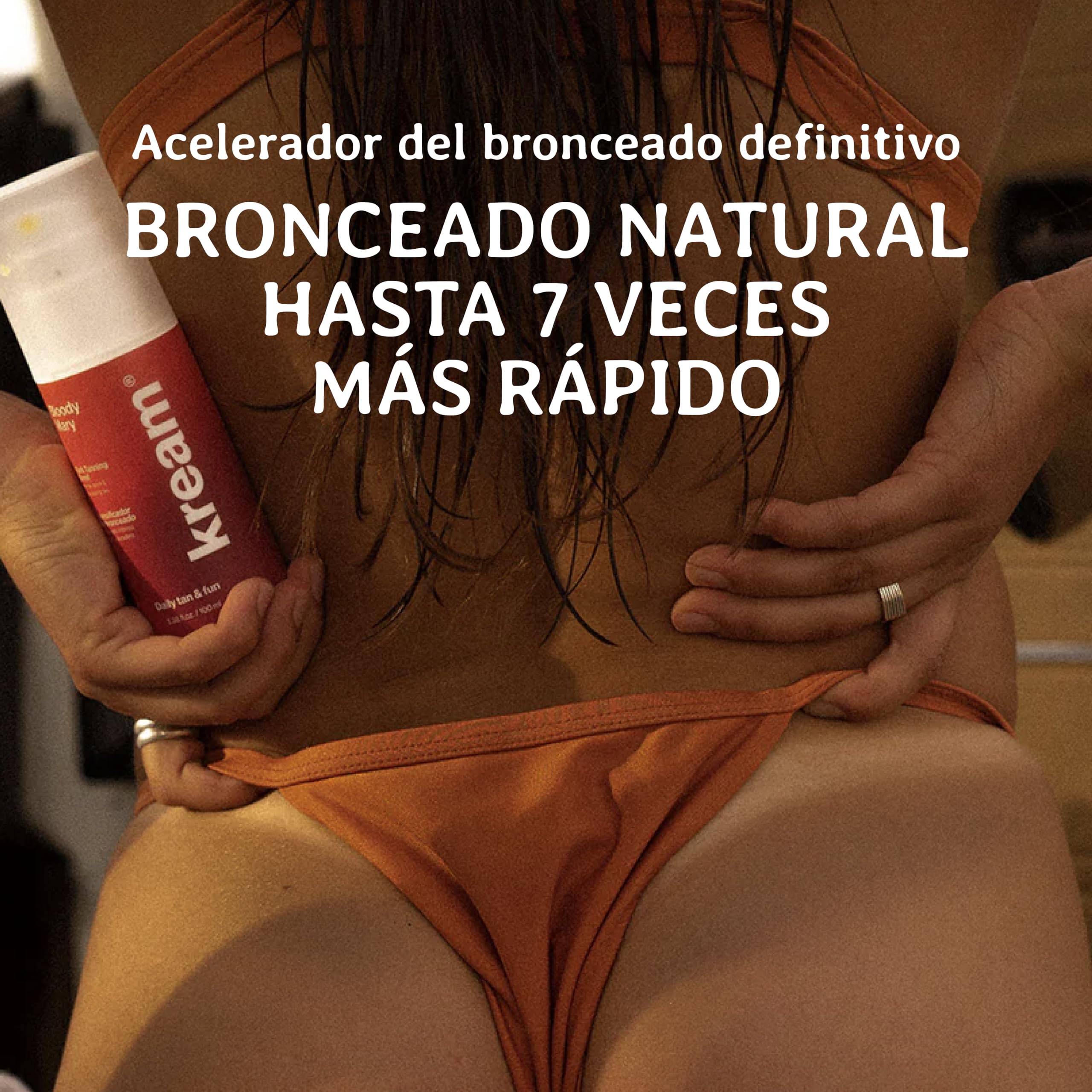 KREAM Crema Aceleradora del Bronceado - Hidratación Profunda e Intensificador Bronceado Corporal, 150 ml