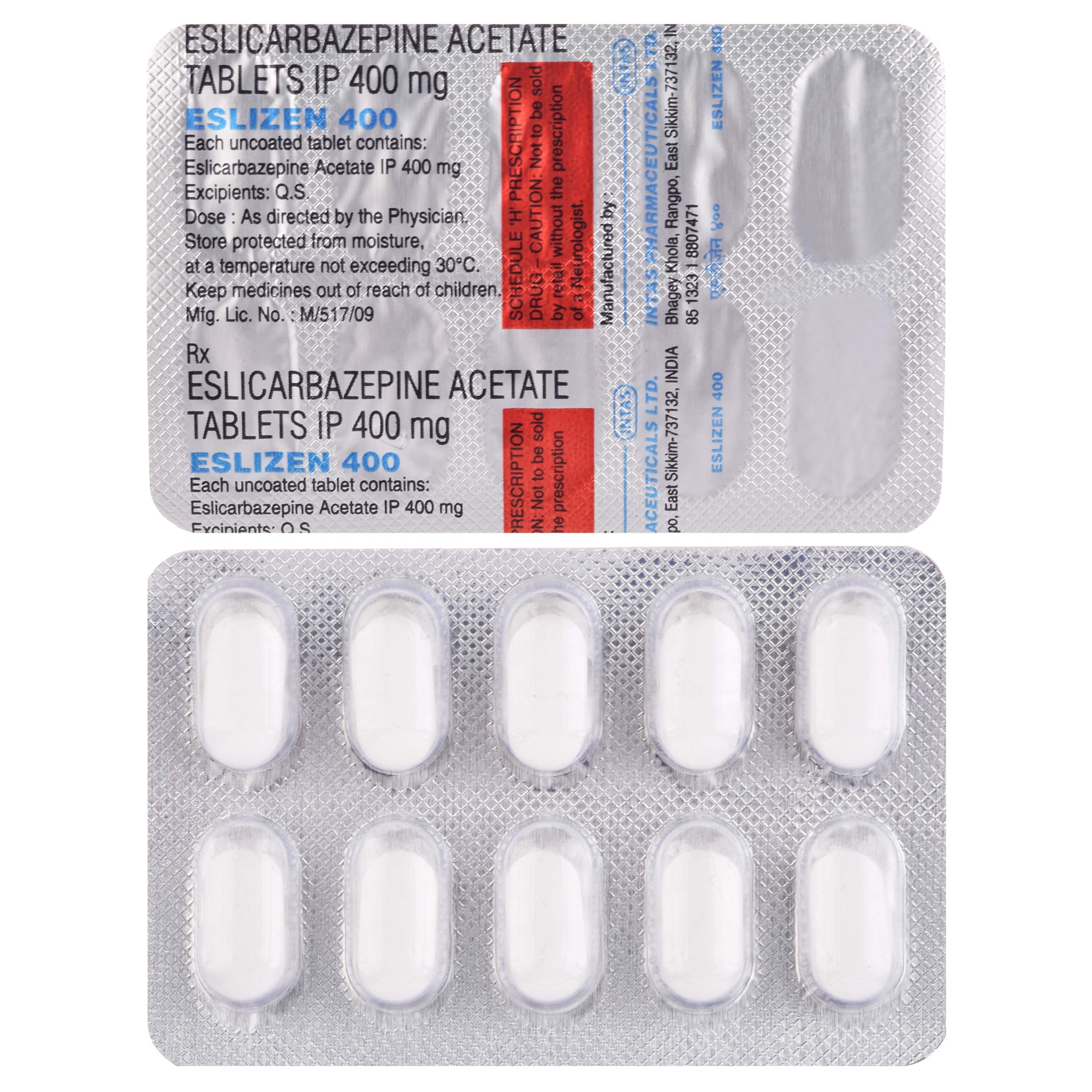 Eslizen 400 - Strip of 10 Tablets