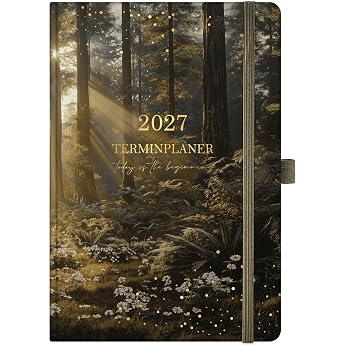 Calendar 2027 - Diary 2027 A5 Weekly Planner from Jan 27 to Dec 27