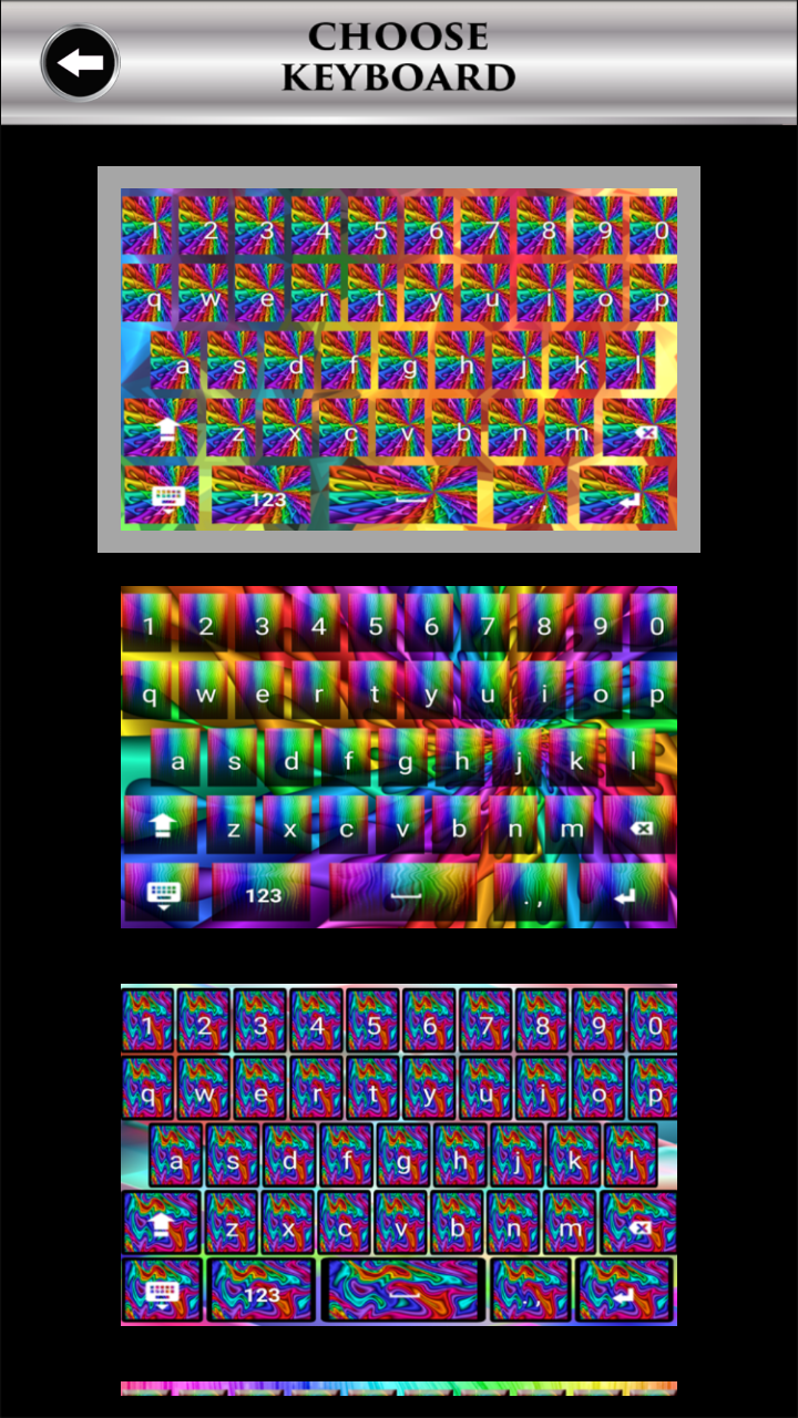 Rainbow Colors Keyboards - App on Amazon Appstore