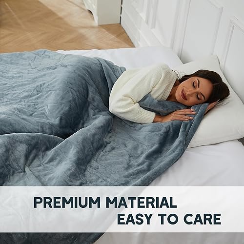 Miniatura 5 de Heated Throw 50"x 60" Electric Blanket with Fast Heating 6 Temperature Levels & 4 Auto-Off Timers Soft Fabric Machine Washable- Gray
