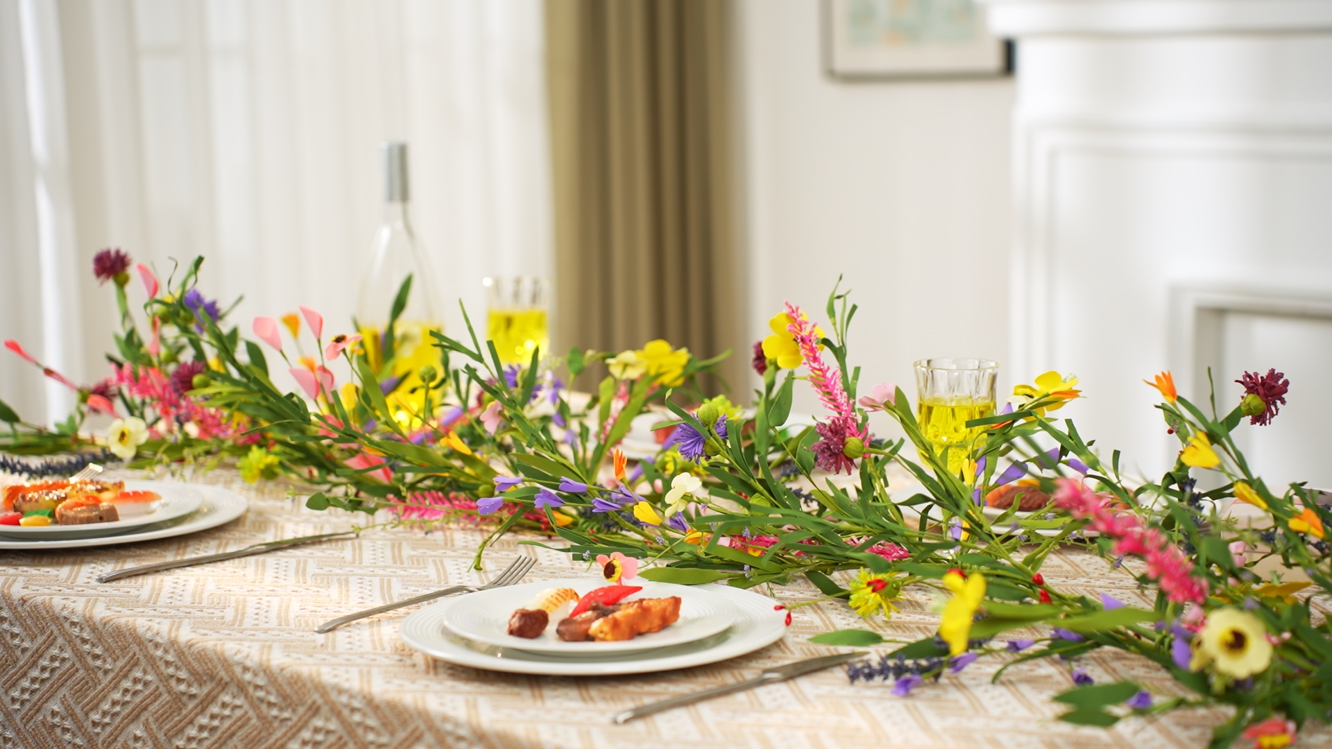 Amazon.com: Hotop 6 ft Artificial Wildflower Garland, Wisteria