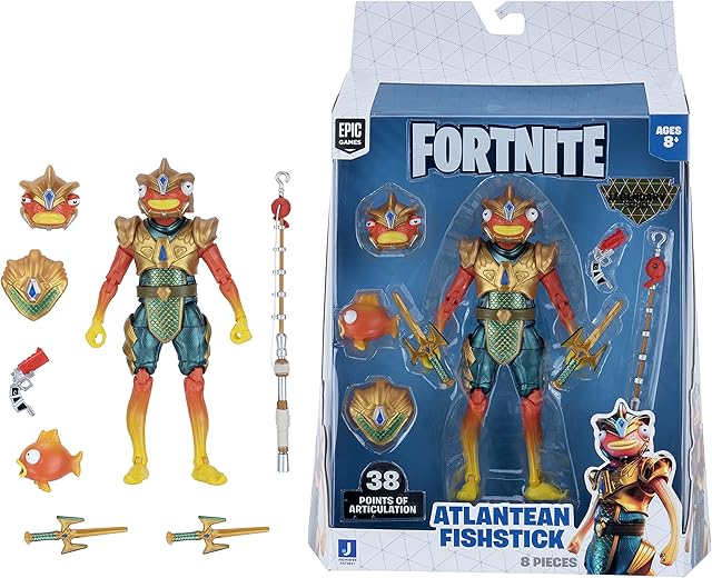 Fortnite Legendary Series Atlantean Fishstick, 6-inch Highly Detailed Figure Fnt-fig.leg Atlantean Fishtick(Toy Partner Fnt0821)