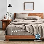 Bare Home Washed Queen Sheet Set - Premium 1800 Ultra-Soft Microfiber Bed Sheets - Double Brushed - Hypoallergenic - Stain Resistant (Queen, Washed Pebble Beach)