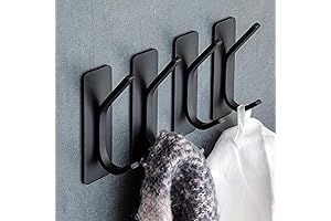 GLUIT Adhesive Towel Hat Hooks - Hassle-Free Organization