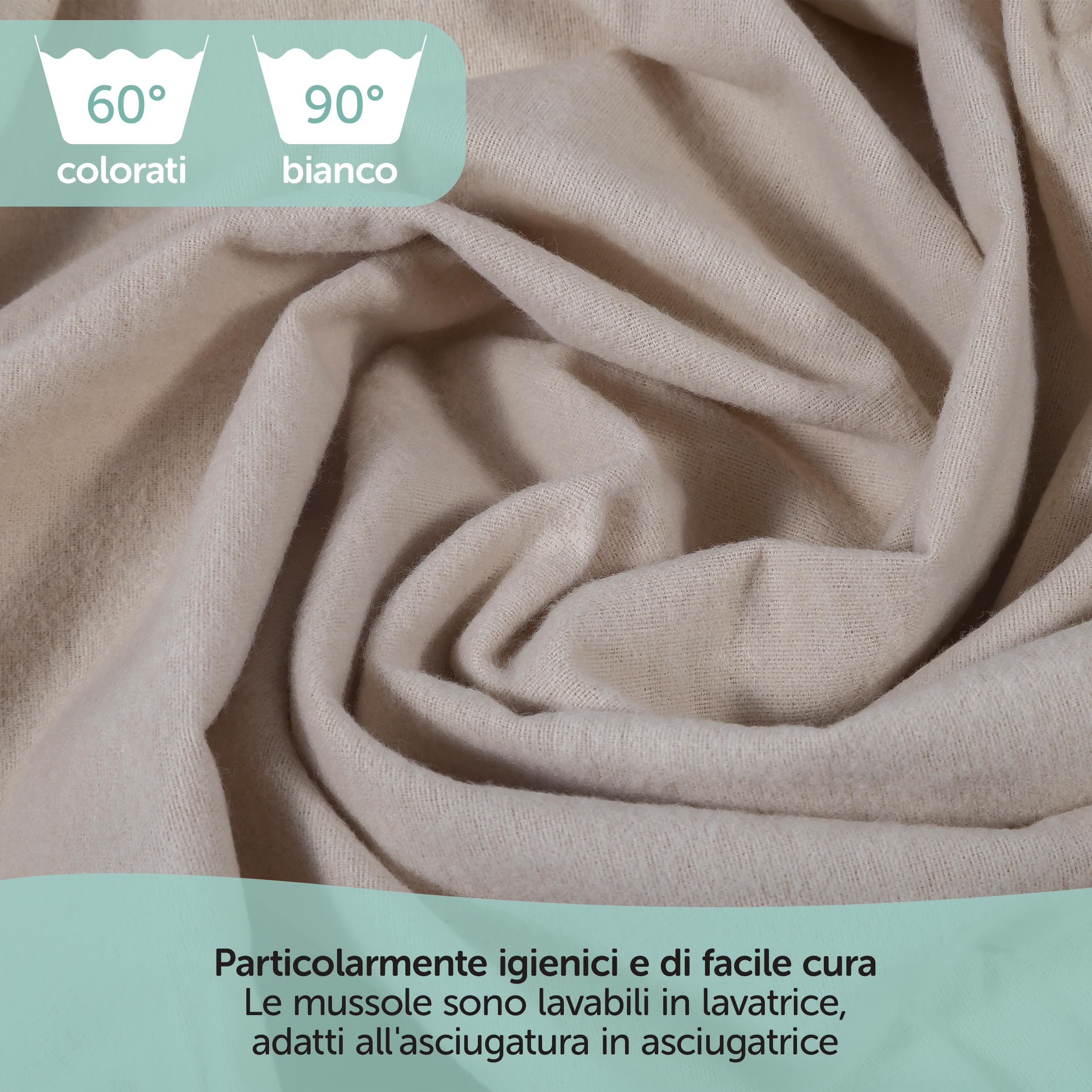 Mussole Neonato 80x80cm 100% Cotone Morbide Teli Mussola Conf. da 3 Oeko Tex Standard 100 Grafite Greige Bianco
