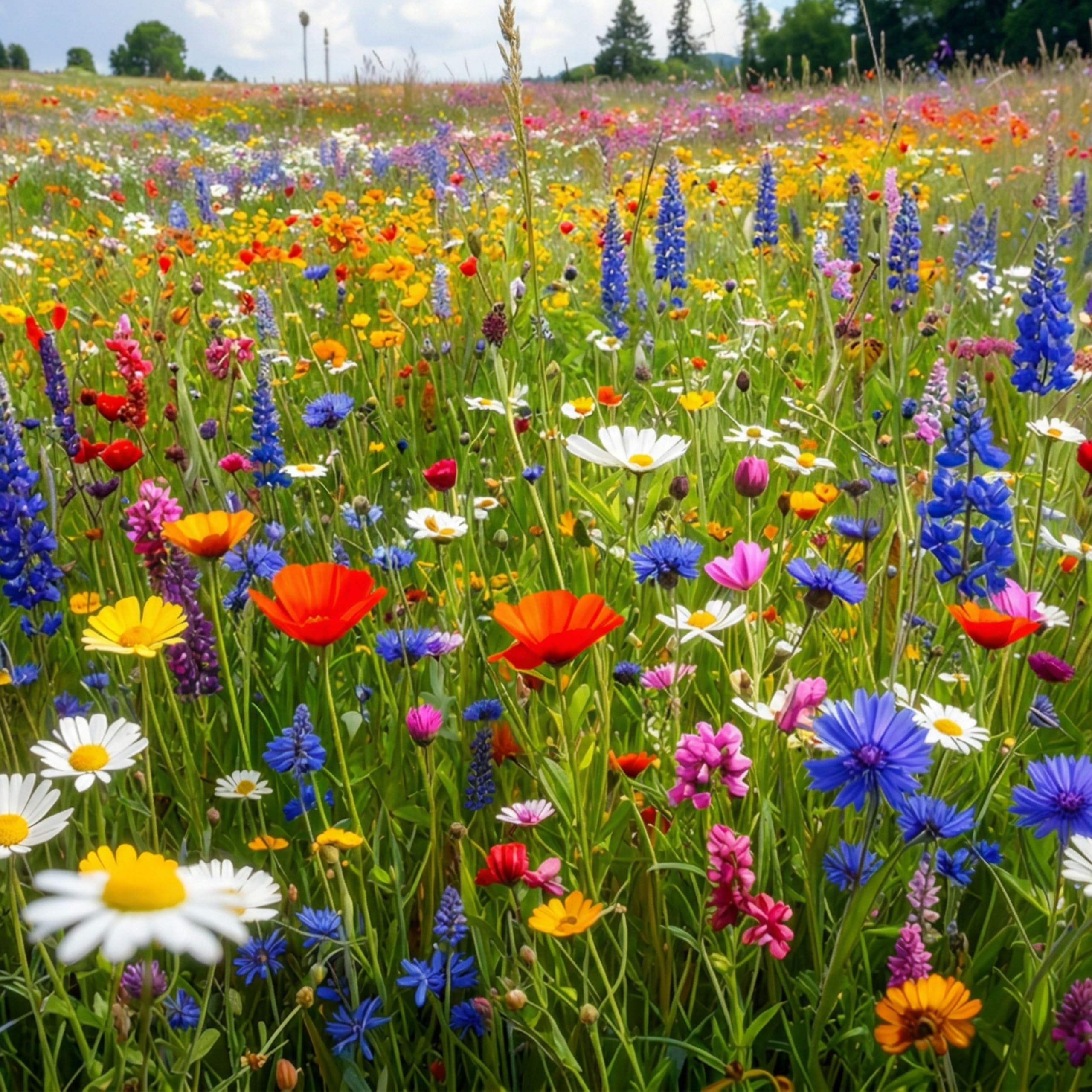 mehrjährige Bienenweide für heimische Insekten & Bienen, 5 jährige winterharte Mischung für den bienenfreundlichen Garten, Blumenwiese säen (80 m2)