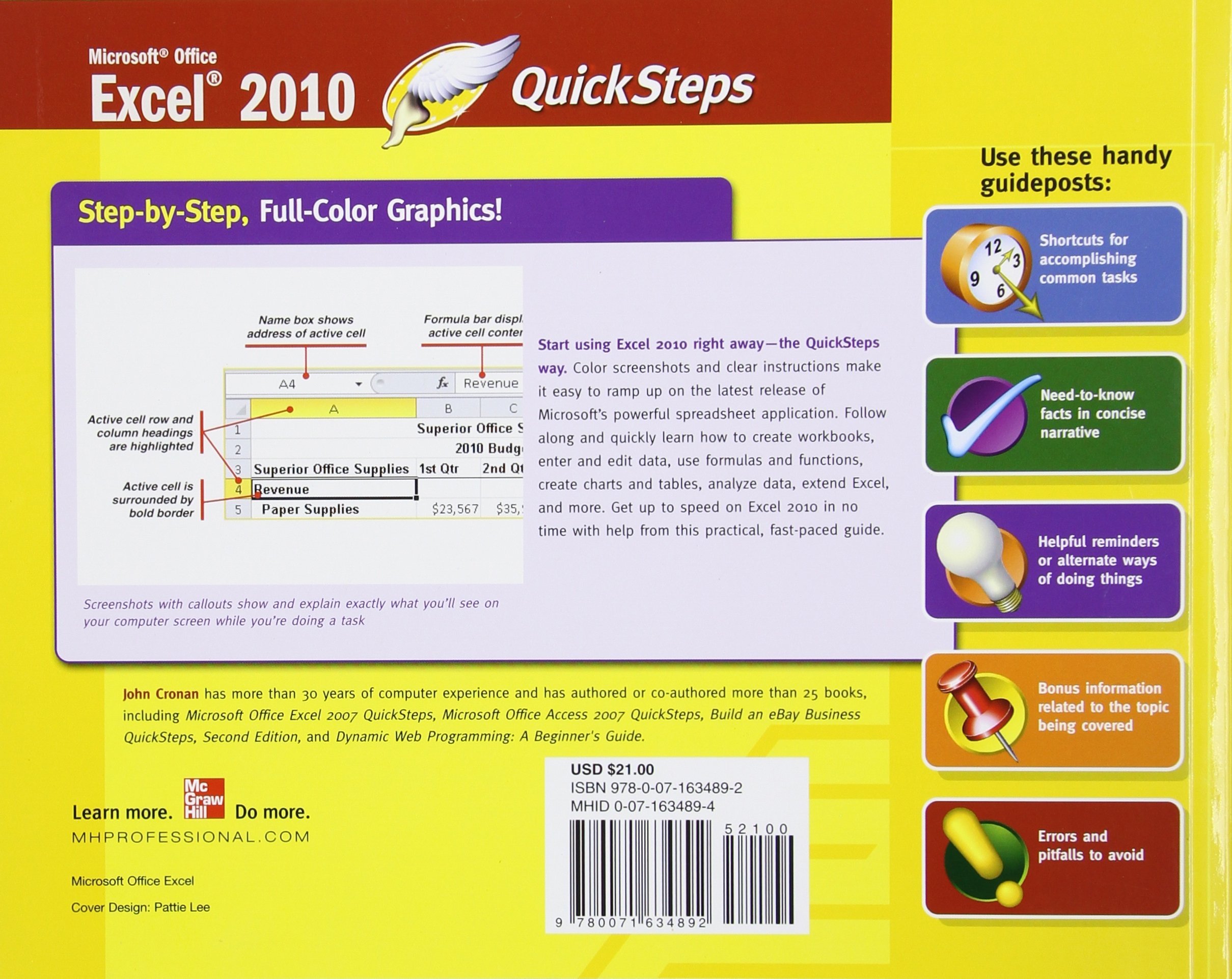 Microsoft Office Excel 2010 Quicksteps