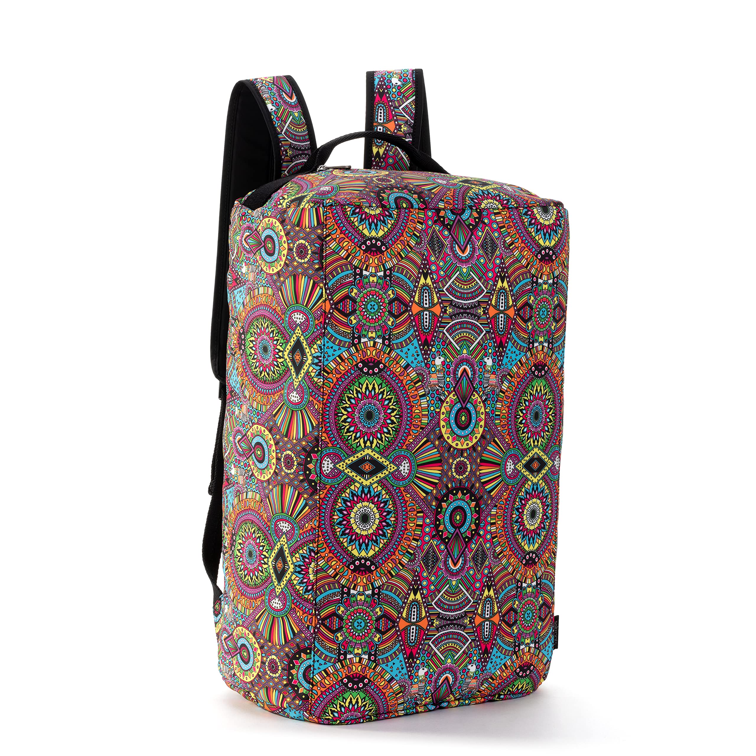Sakroots On The Go Travel Backpack in Eco-Twill, Rainbow Wanderlust
