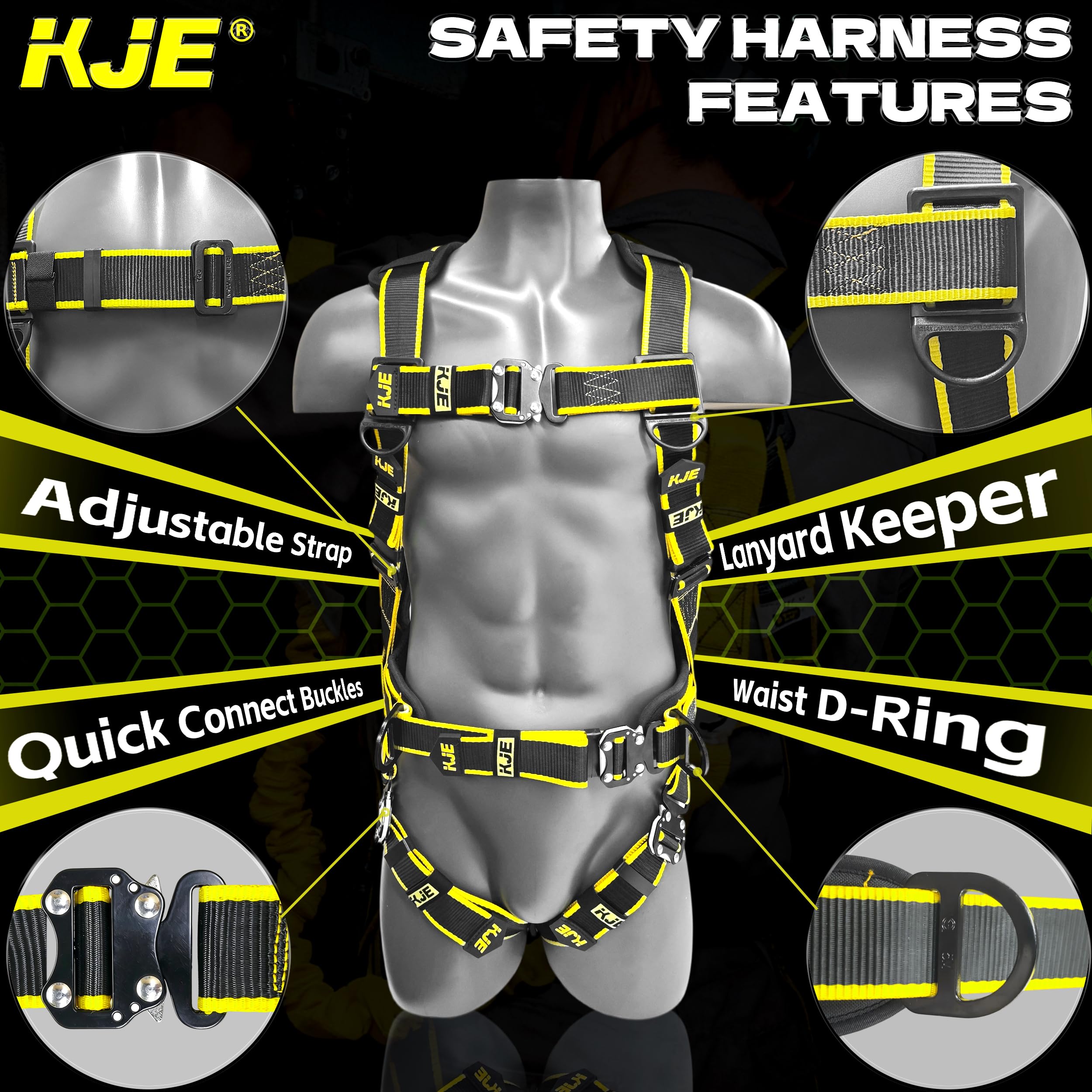 KJE Safety Harness Kit - Fall Protection -2