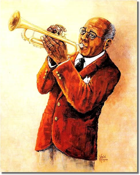 Amazon Com African American Black The Jazz Trumpet Player 1 Wall Picture 8x10 Art Print Posters Prints
