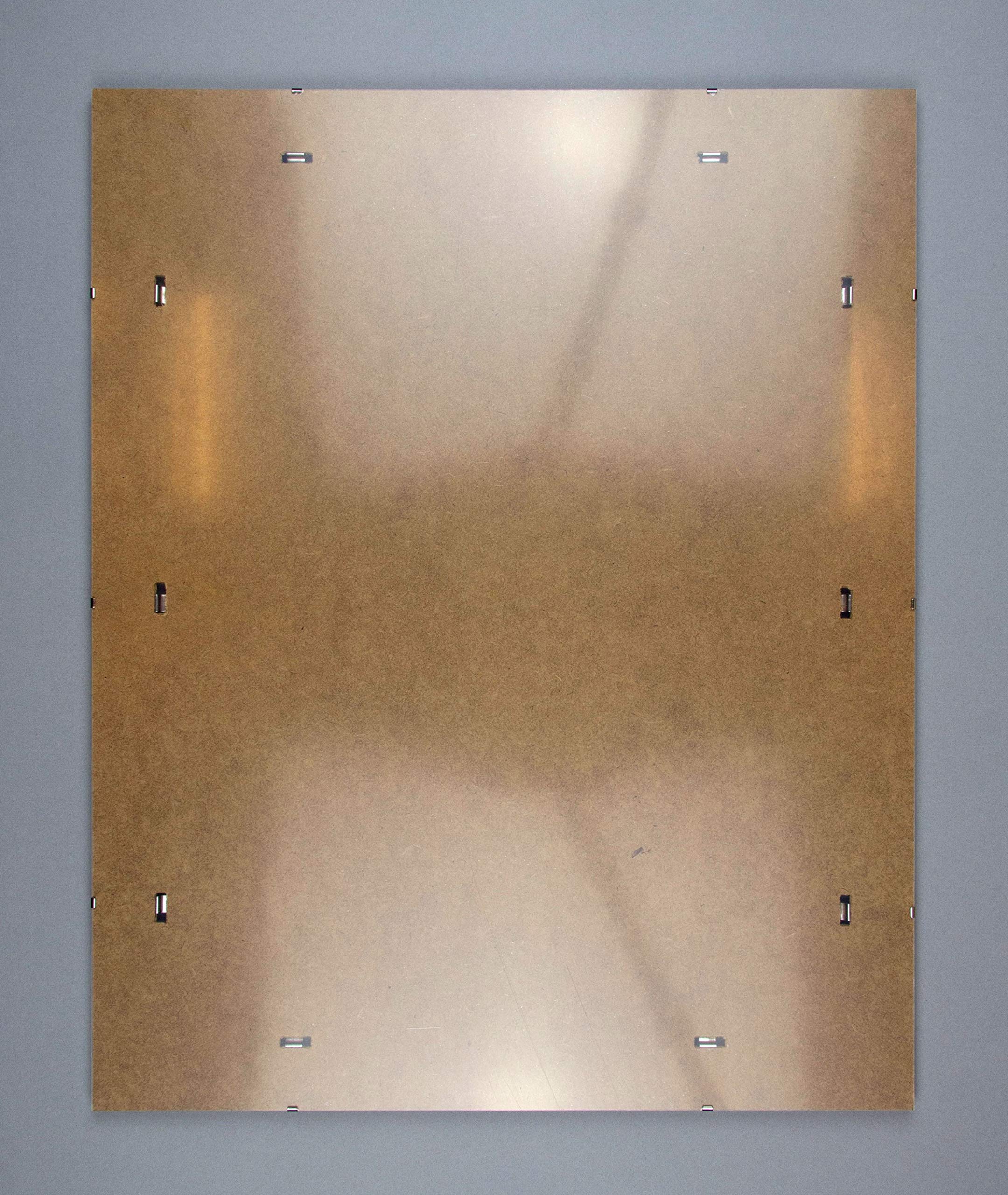 myposterframe Pluto Rahmenloser Bildhalter 61 x 132 cm Bildträger 132 x 61 cm Hier: Acrylglas Antireflex 2 mm
