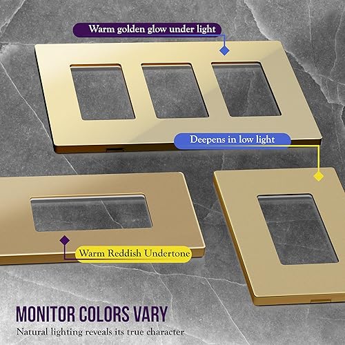 Miniatura 223 de ENERLITES SI8834-BK - Placa de pared decorativa sin tornillos, cubierta de enchufe segura, 4 entradas, 4.68 x 8.30 pulgadas (alto x largo), Negro