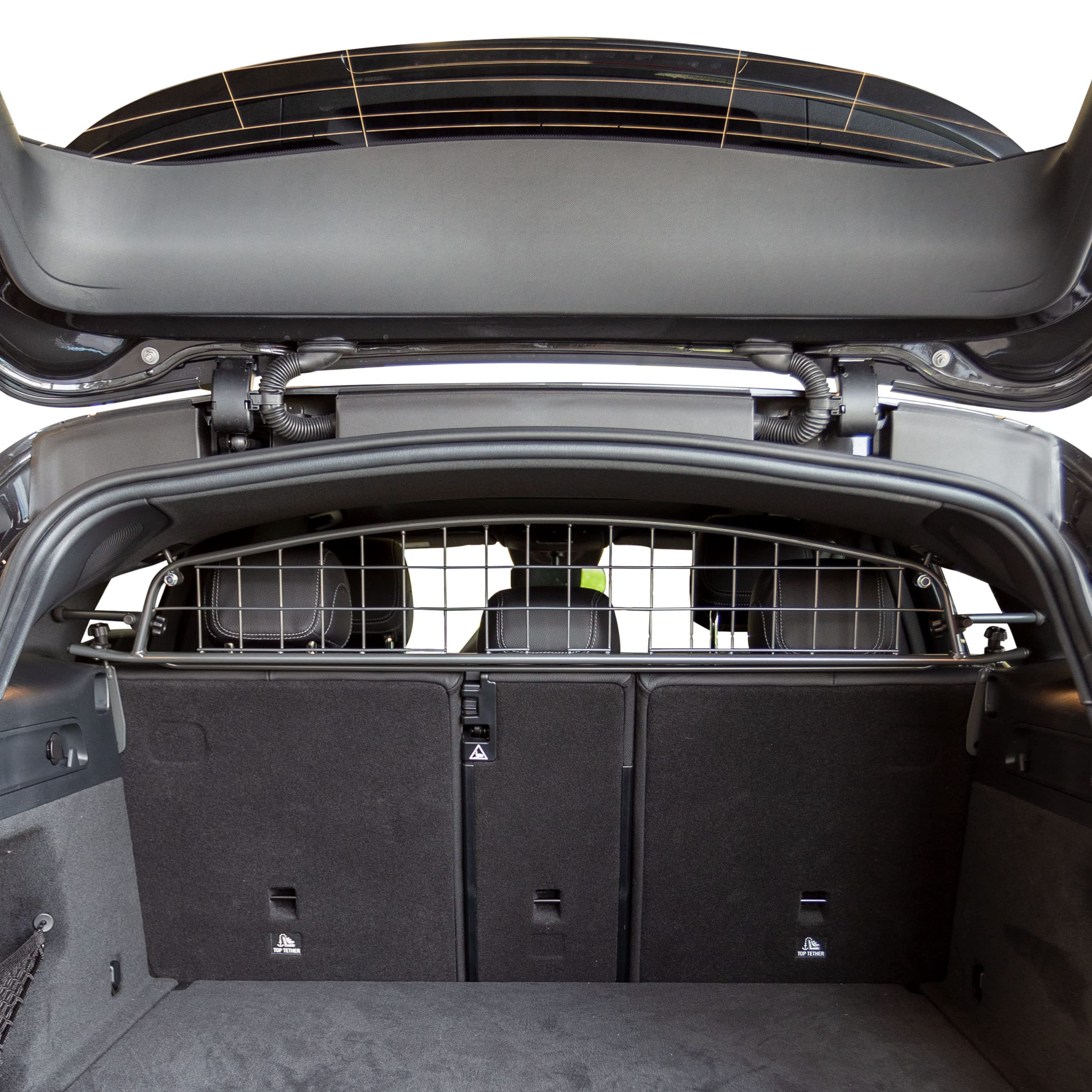 Travall Dog Guard compatible with Mercedes EQC N293 (2019-Current) Vehicle Specific Boot Guard Tailored Fit Luggage Pet Barrier Separator Heavy Duty Powder Coated Steel