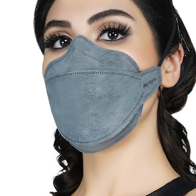 Weldots [Pack of 4] Multi color Fender Premium N95 Mask for Men & Women ? Reusable Mask ? KF94 Face Mask ? 6 Layer DRDO, ISI (BIS) Certified FFP2 Protection ? Head Loop Style ?White, Black, Light Grey, Dark Grey