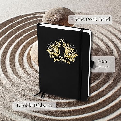 Miniatura 3 de Diario de puntos, diario de viñetas, diario de meditación, diario de yoga, papel blanco ultra grueso de 160 GSM, 160 páginas, puntos de 0.217 in, 3